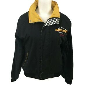 Race Rock Jacket Orlando Black Yellow Lined Sz L